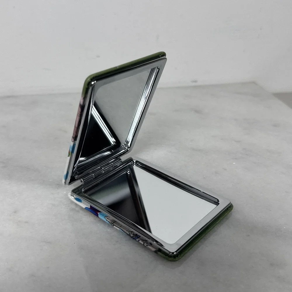 Mirror Handheld Pocket Size Double Sided Magnifying One-Side